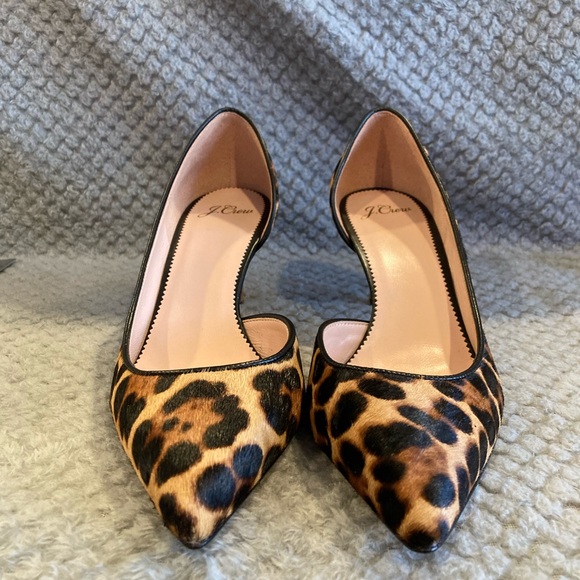 J. Crew Colette d'Orsay pumps in leopard calf hair - Picture 11 of 13